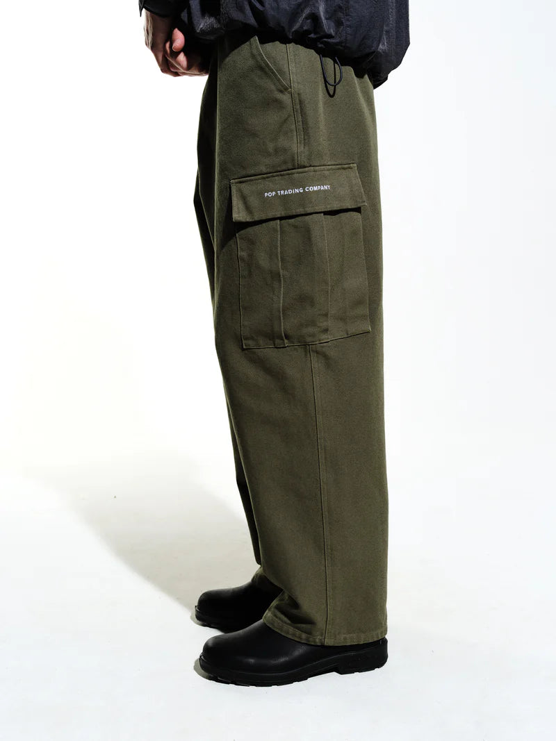 cargo pants khaki - Aura