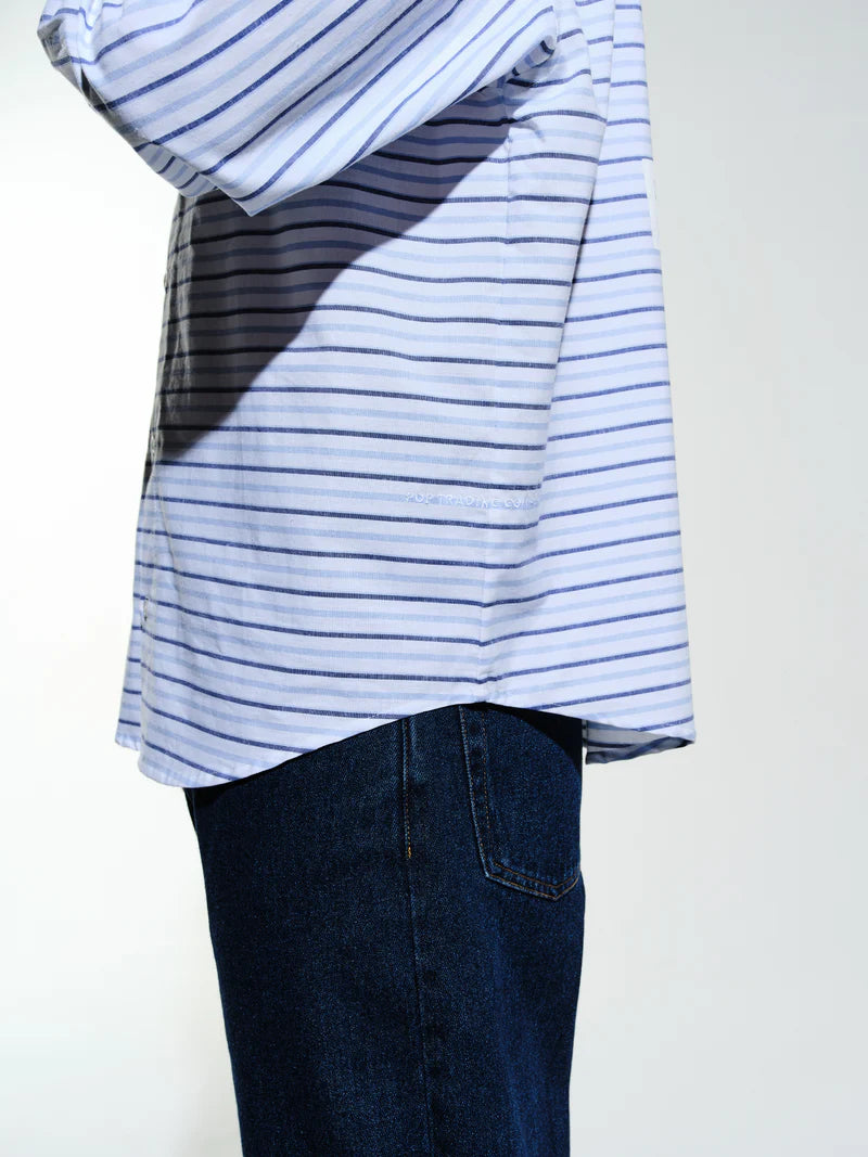 striped logo shirt - Aura