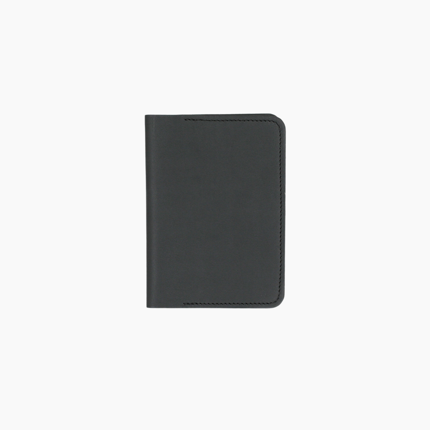 Passport Cover Black Baranil Calf Leather - Aura