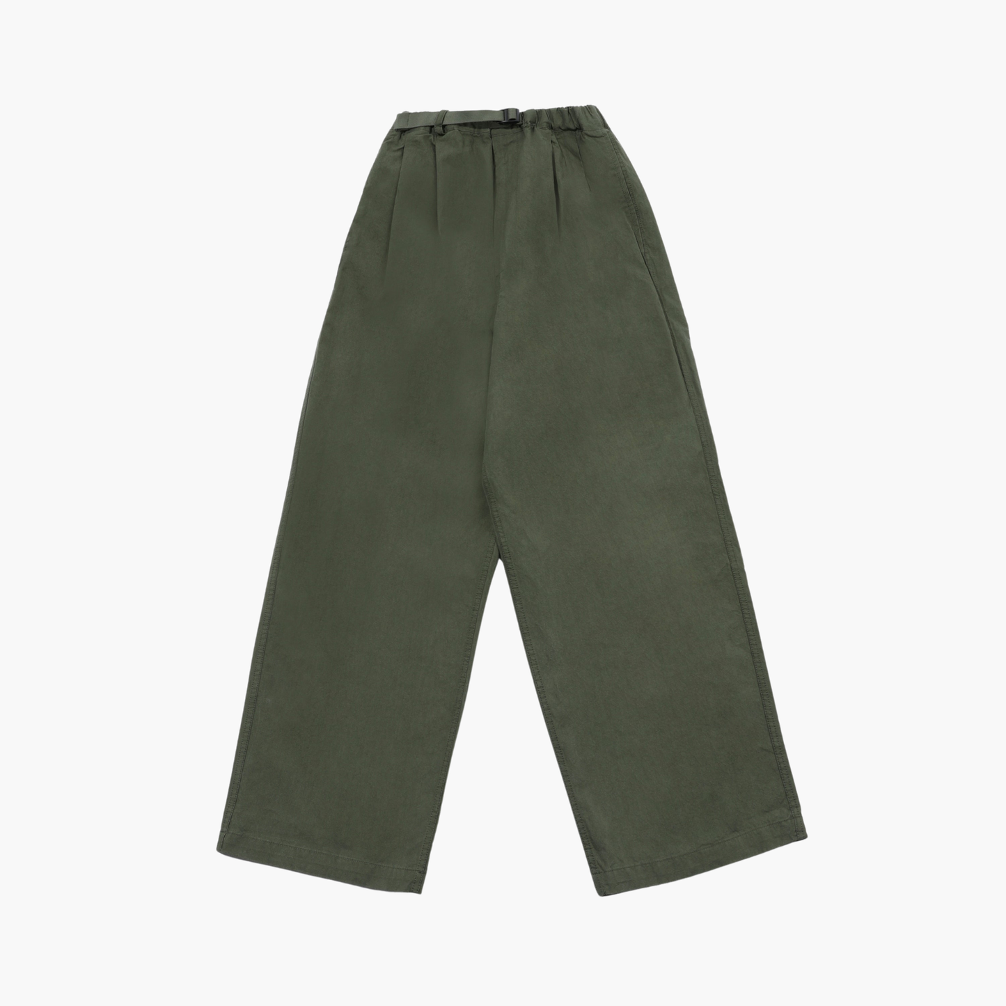 TWO TUCK WIDE PANTS KHAKI Kappy