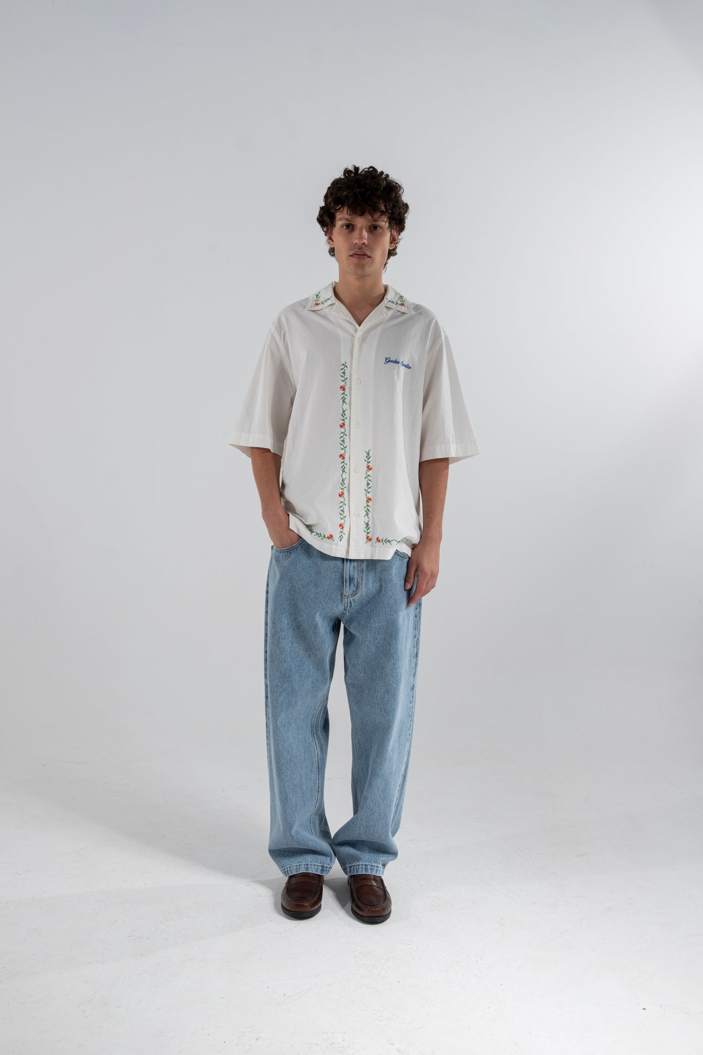 Chardonnay flower shirt - Aura