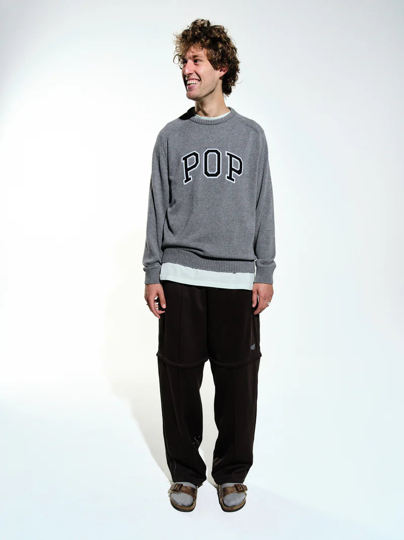 Knitted Arch Crewneck - Aura
