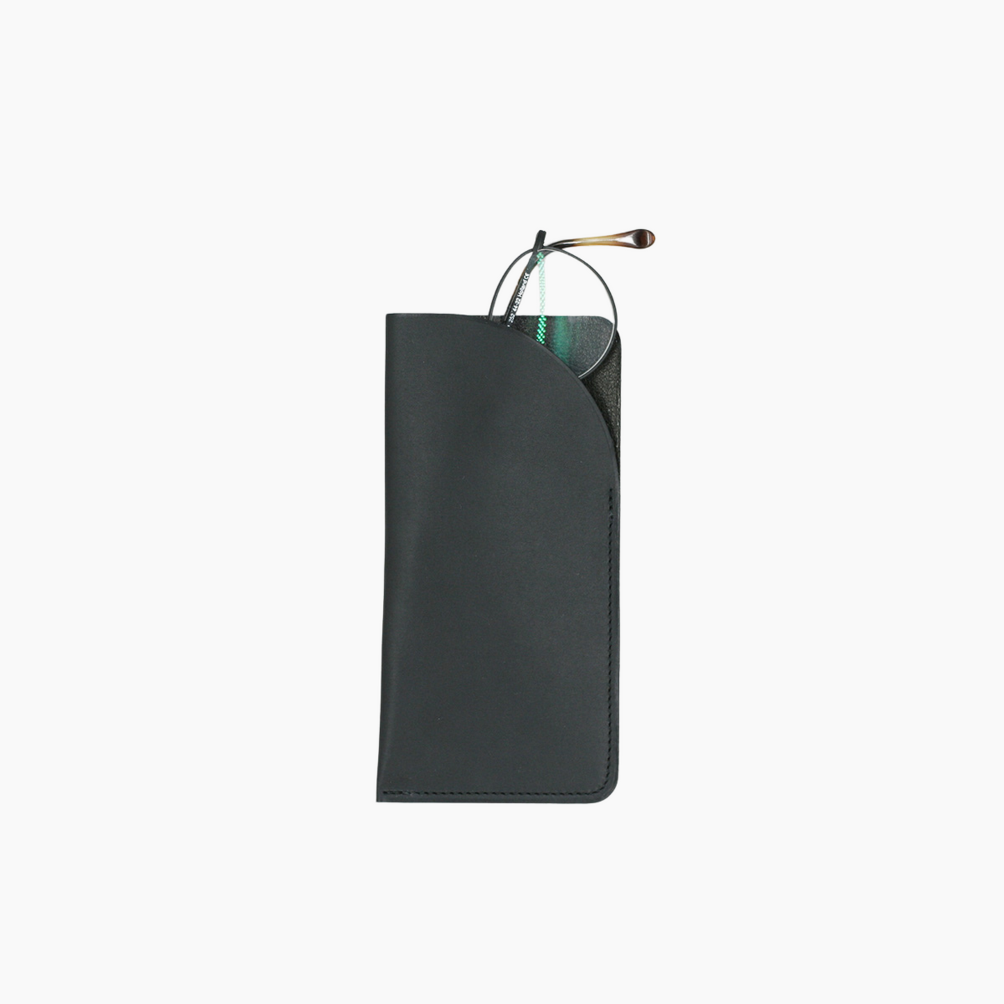 Glasses Pouch Black Baranil Calf Leather - Aura