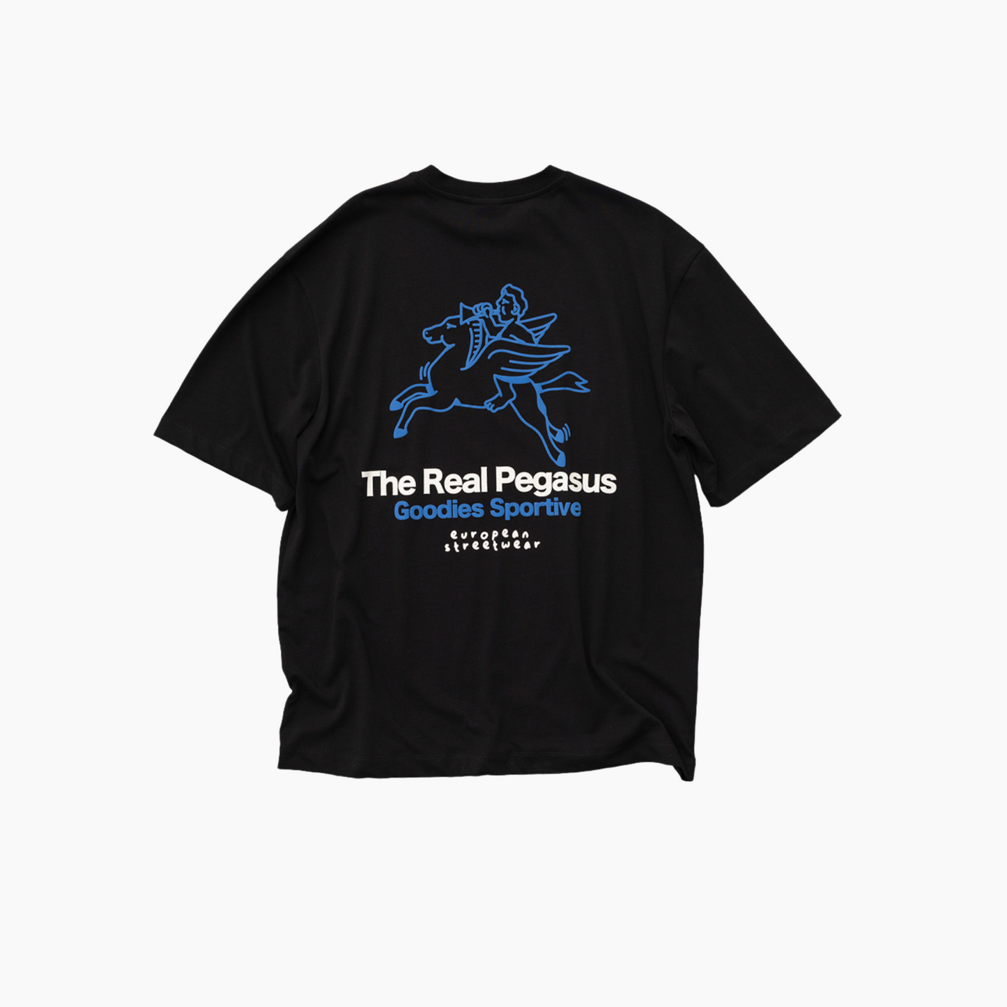 Real pegasus black tee - Aura
