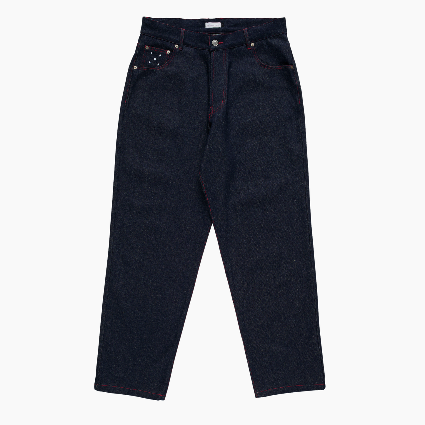 drs pants - raw denim / haute red - Aura