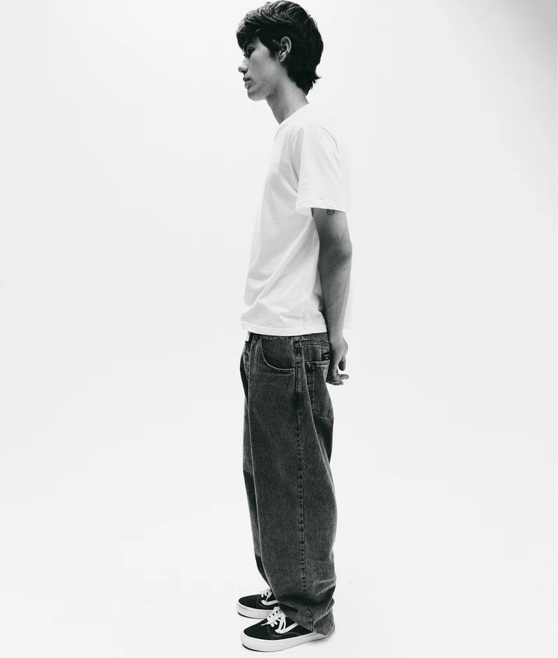 drs denim pant - stone washed - Aura