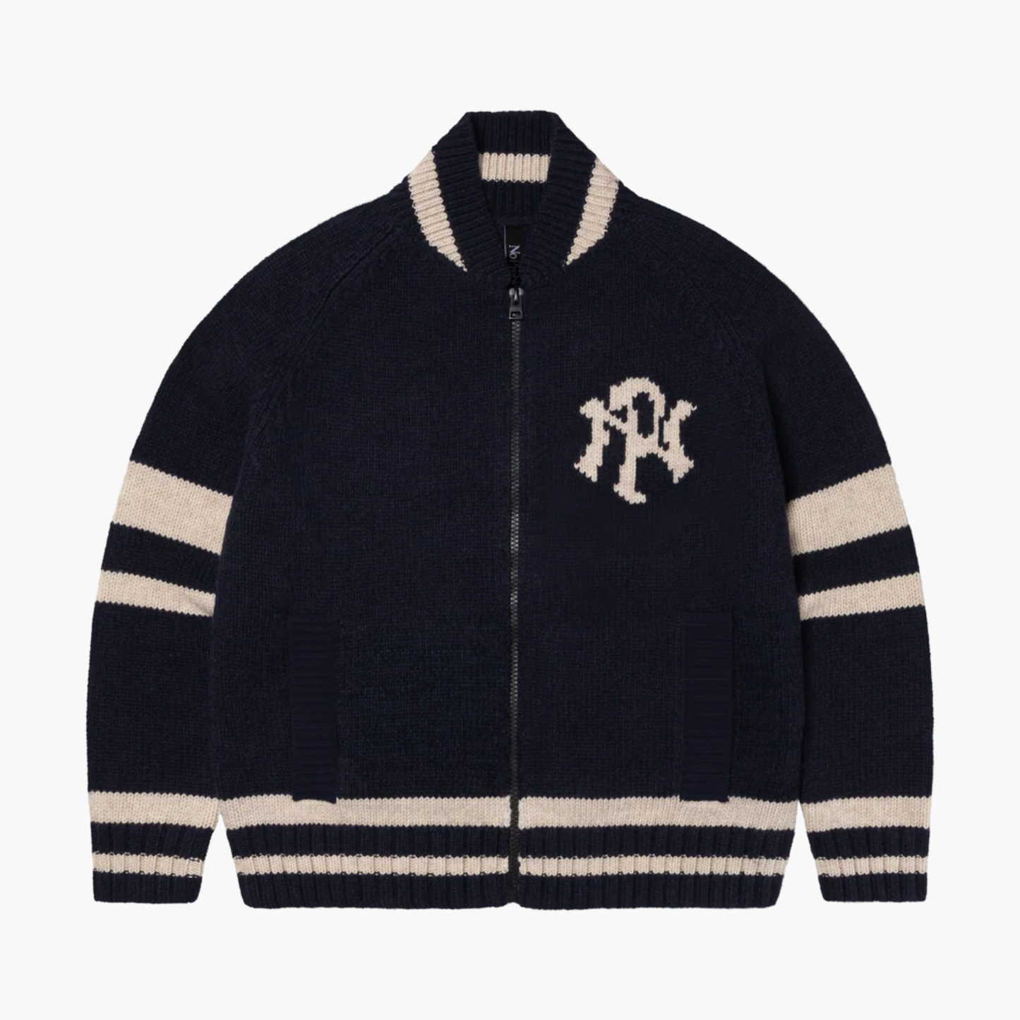 NYP Varsity Zip Thru Knit Aries no problemo