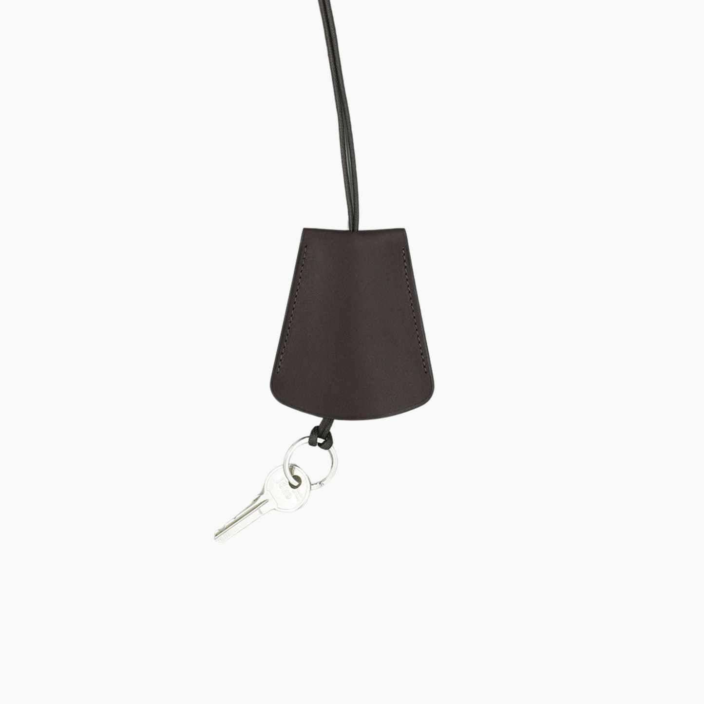Bell Key-Holder Chocolate Baranil Calf Leather - Aura
