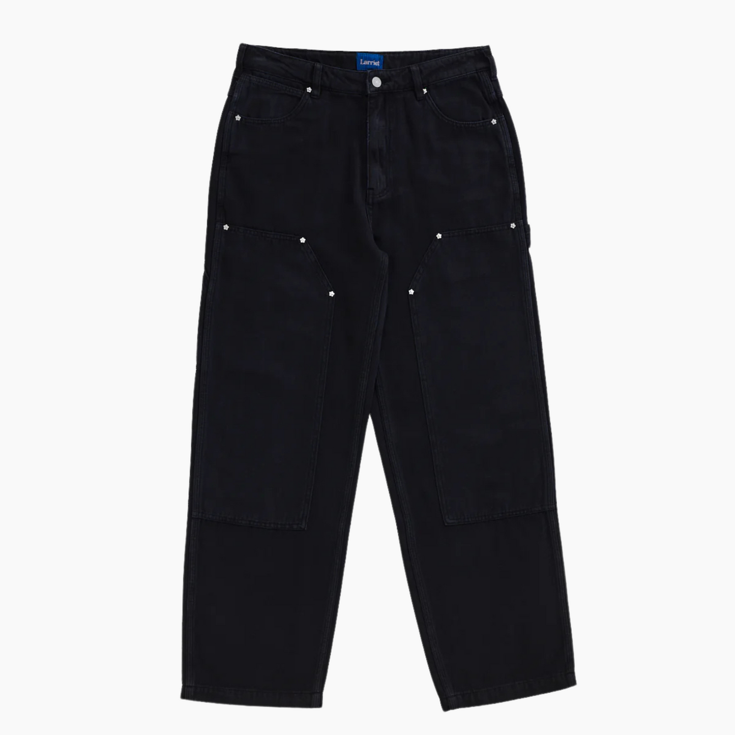 Double knee carpenter pant - Used black - Aura