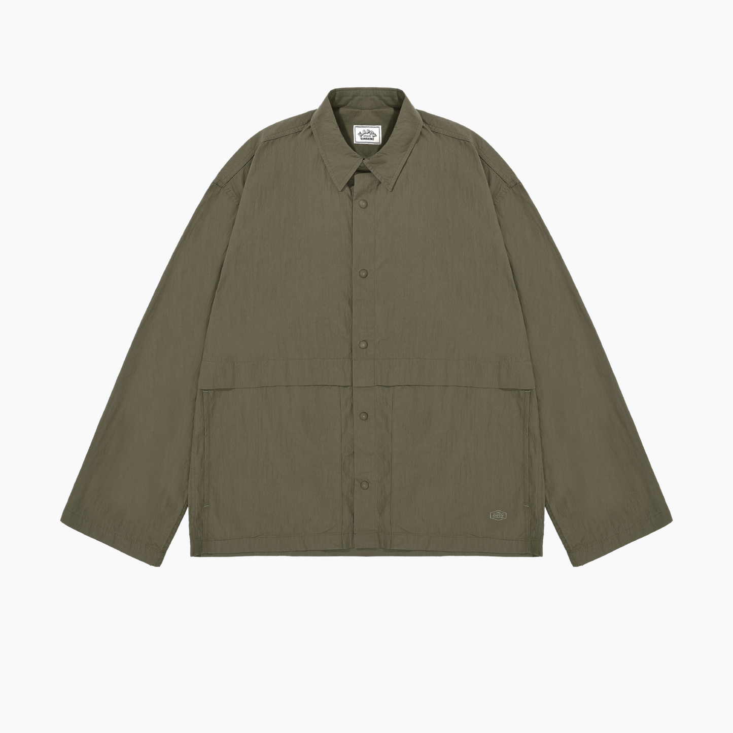 Snap shirt jacket khaki - Aura