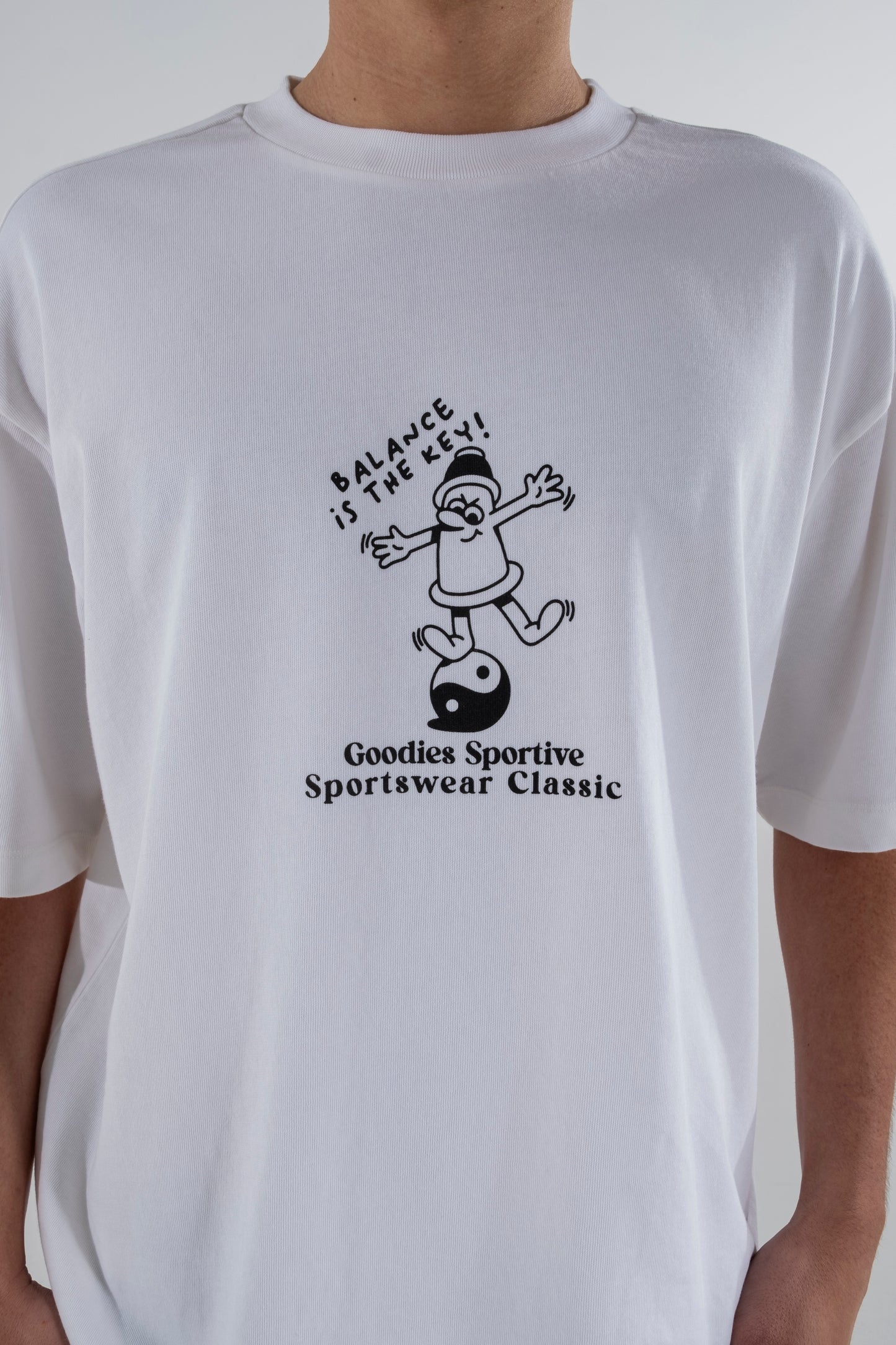 Balance white tee - Aura