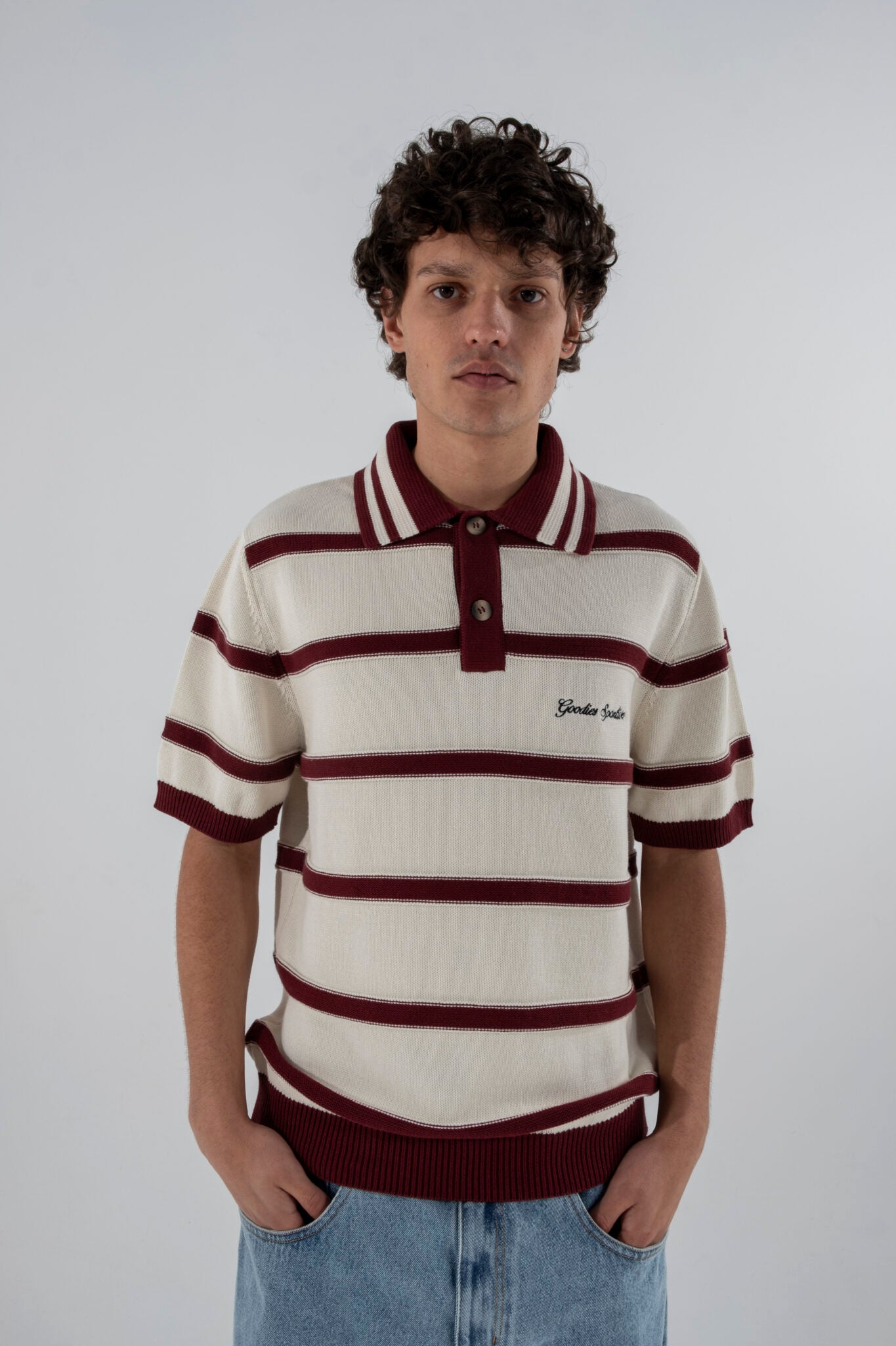 Red plum polo - Aura