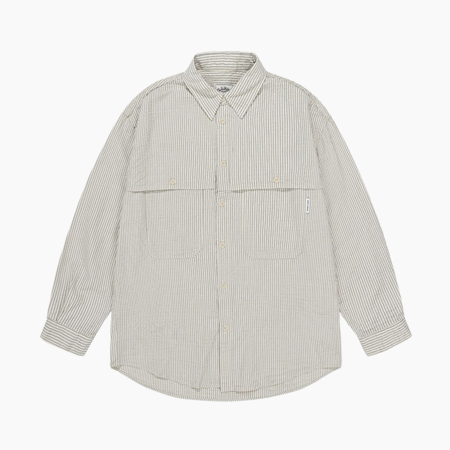 Stripe pocket work shirt - Aura