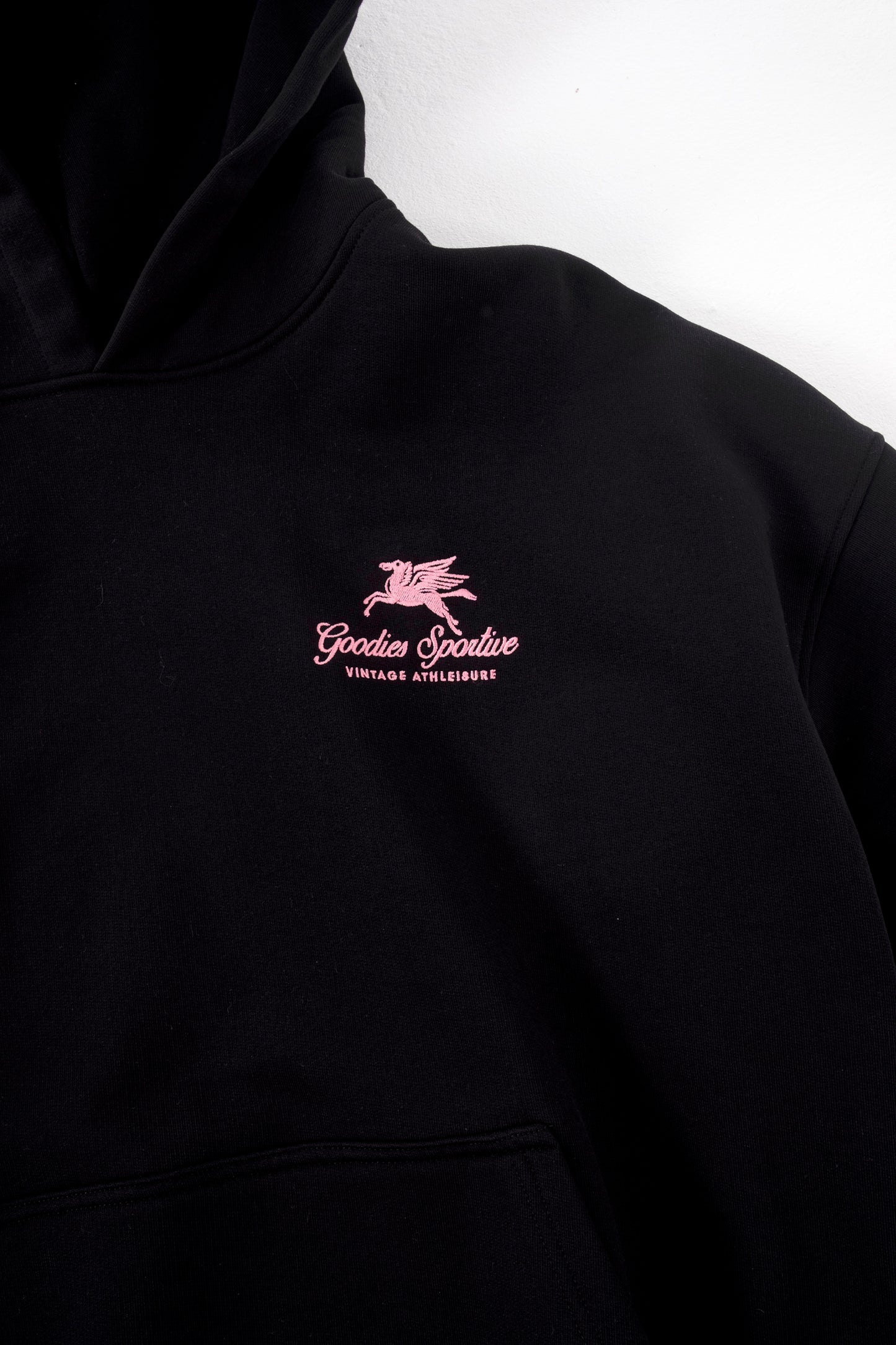 550GMS PREMIUM BOXY HOODIE BLACK - Aura