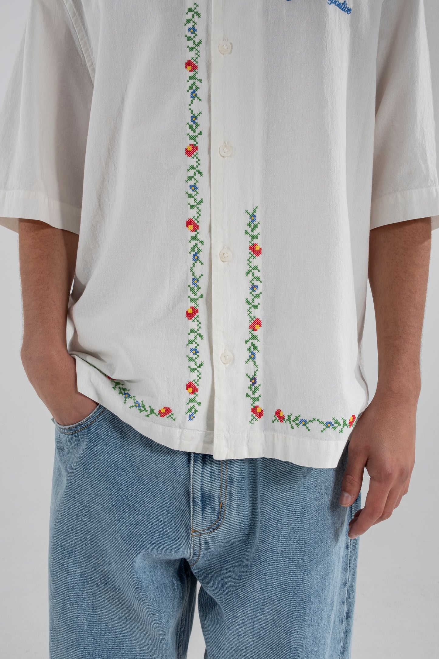 Chardonnay flower shirt - Aura