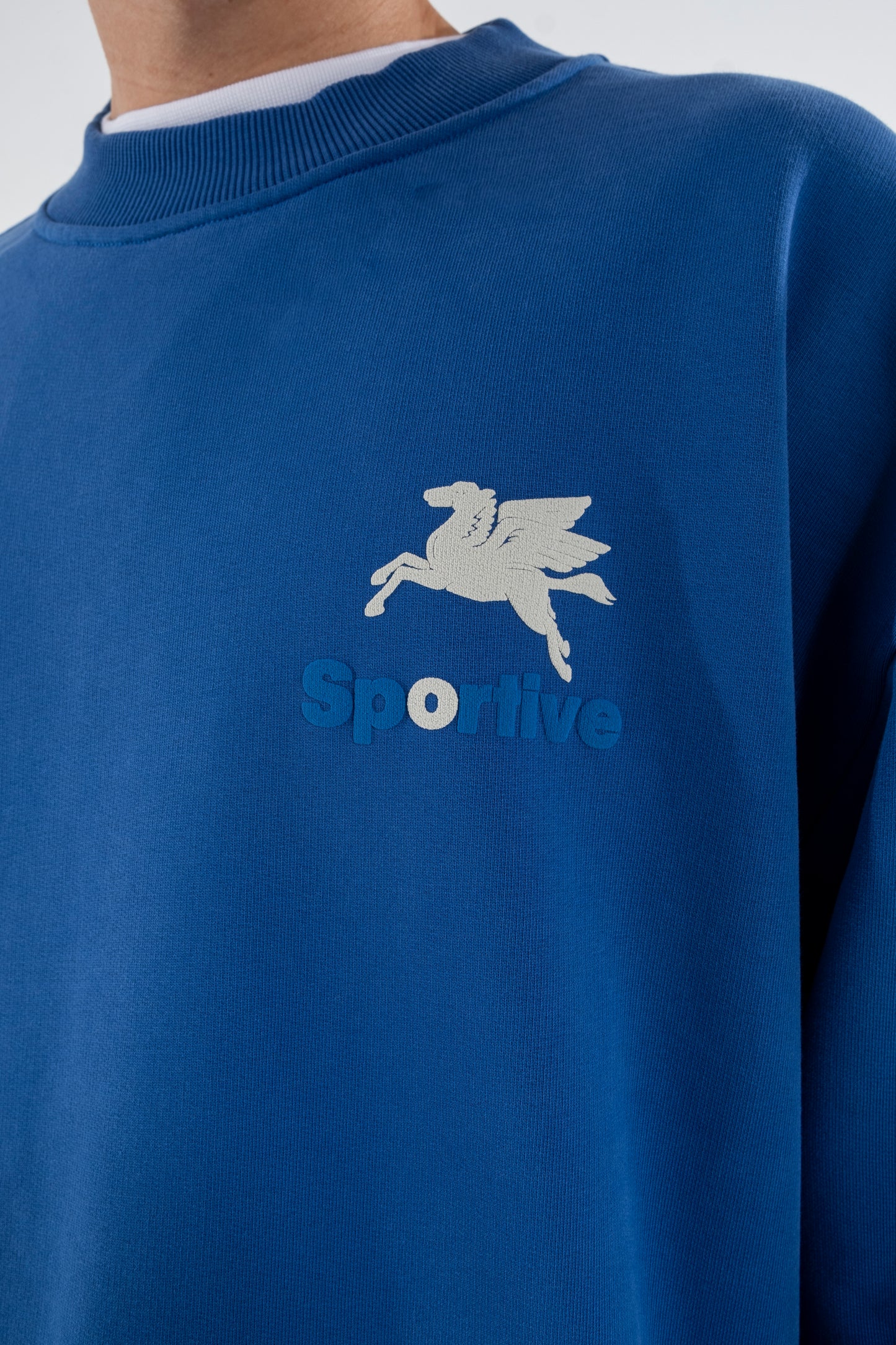550G PREMIUM BLUE CREWNECK - Aura