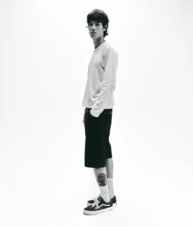 drs denim shorts - rinsed - Aura