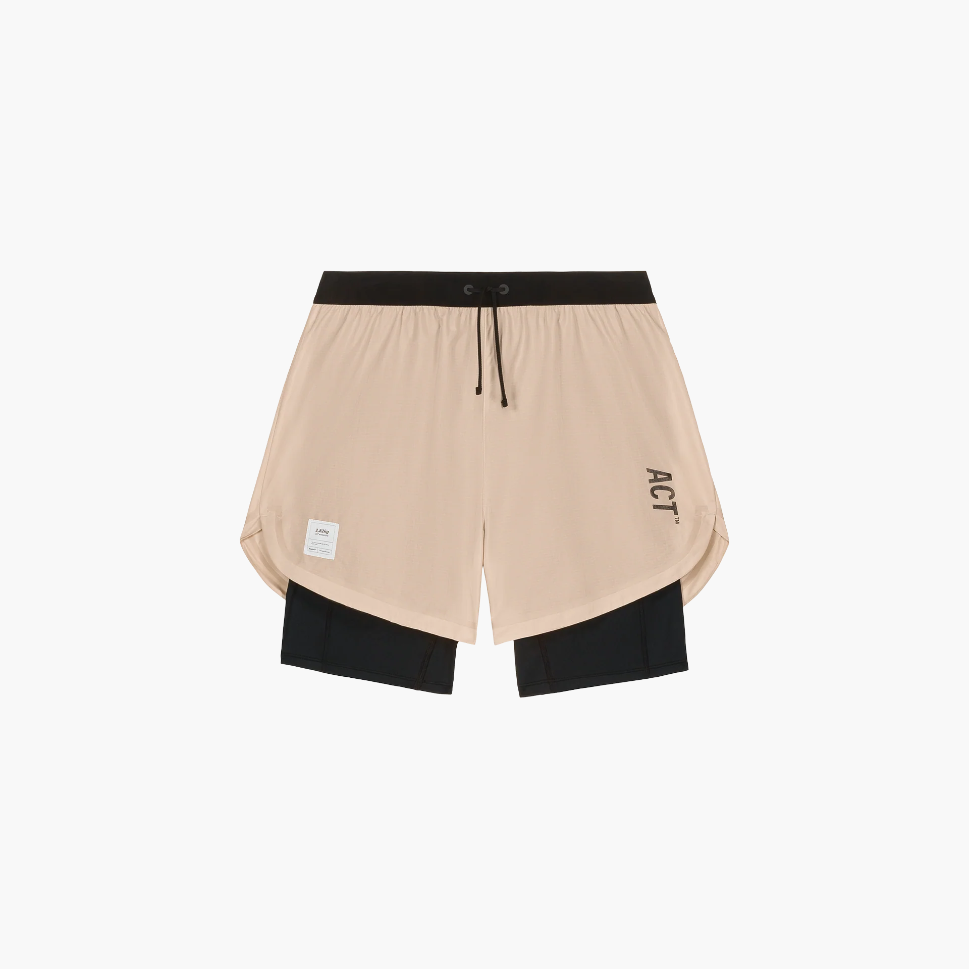 BioRip - Short 2en1 - Beige ACT Running