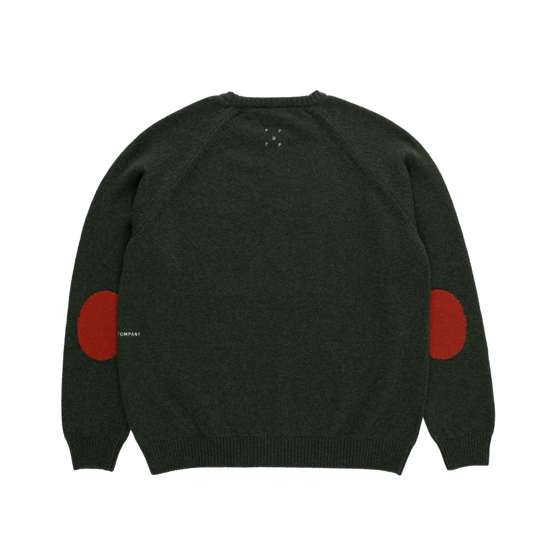 knitted elbow crewneck - Green Pop trading company