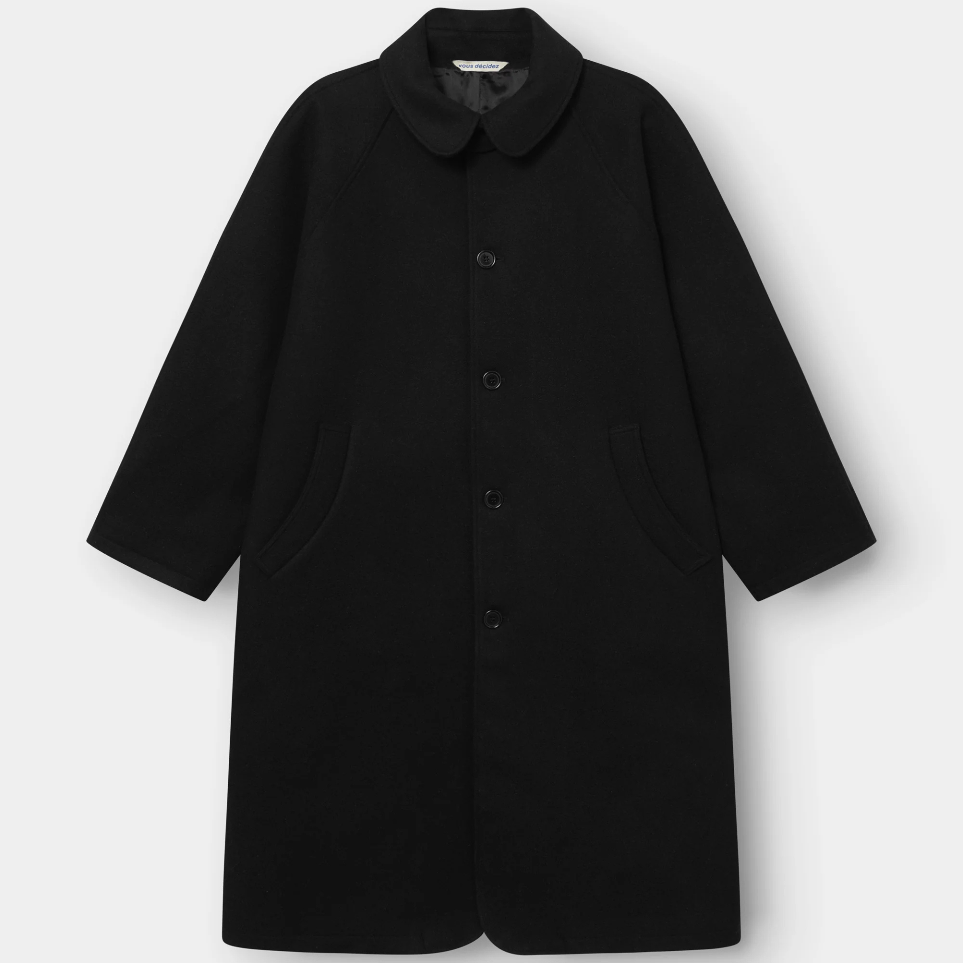 Dase Coat- Black Contrast Vous Décidez