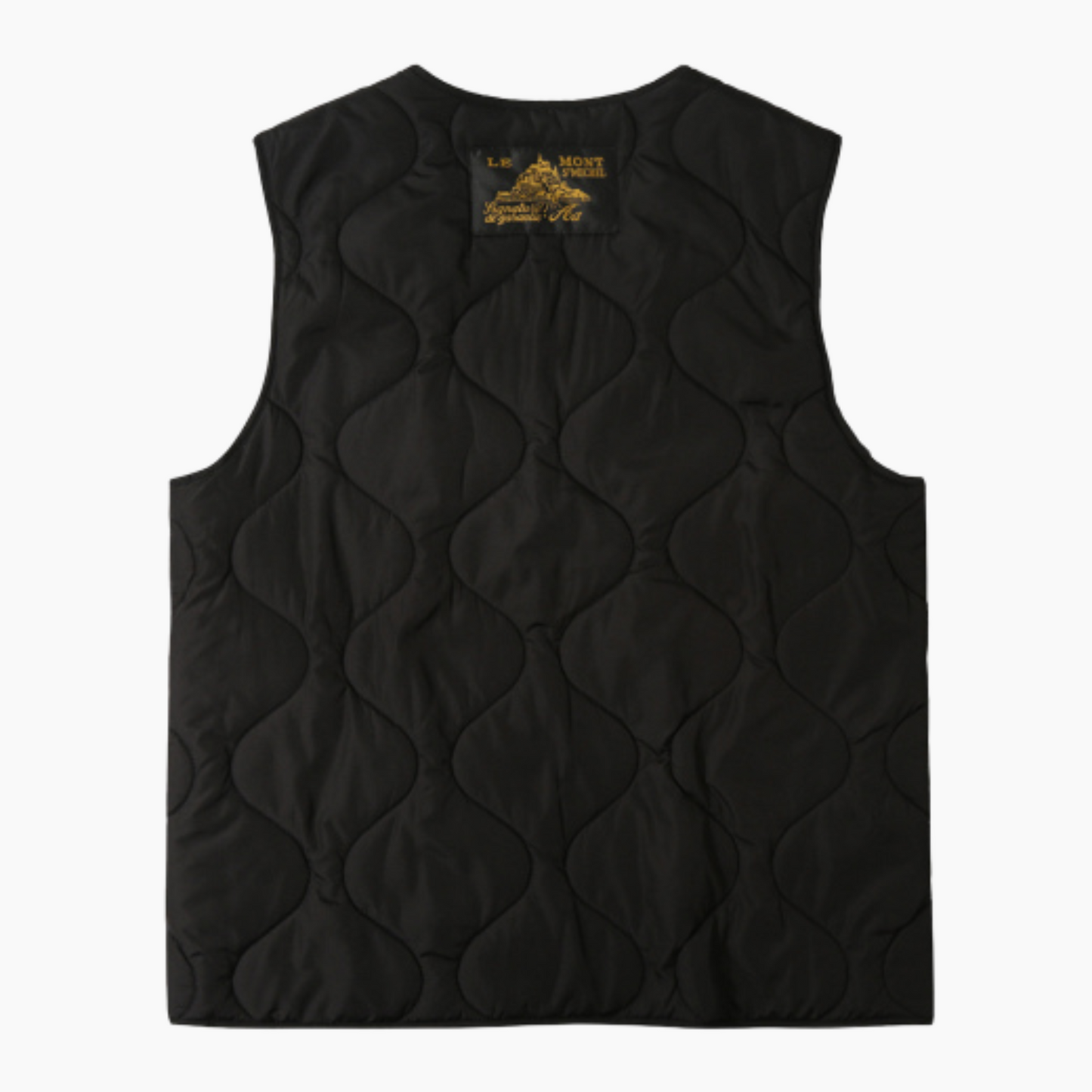 VINIS - SLEEVELESS JACKET BLACK - Aura