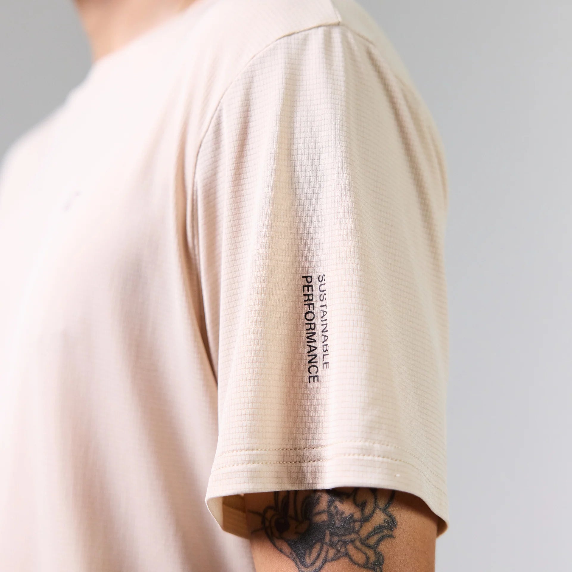 BioPerf Running T-Shirt - Beige ACT Running