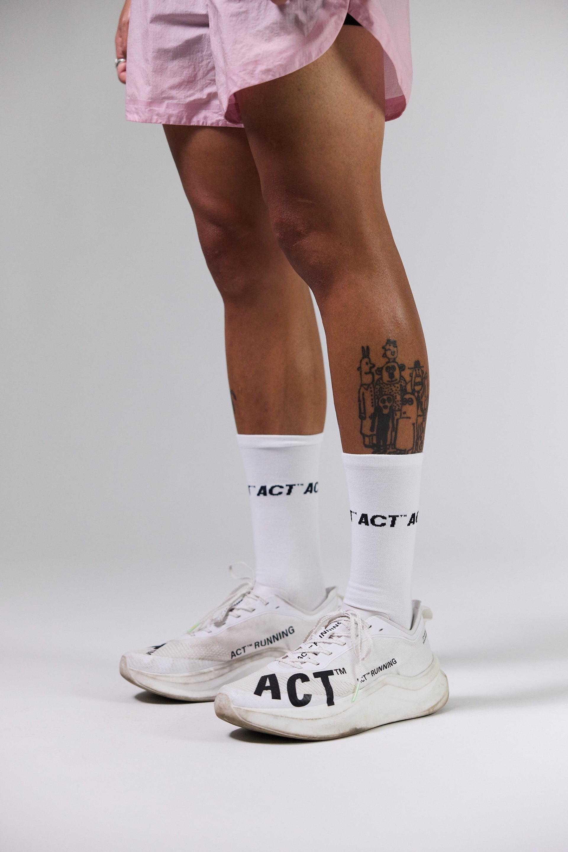 Chaussettes de Running - Blanc ACT Running