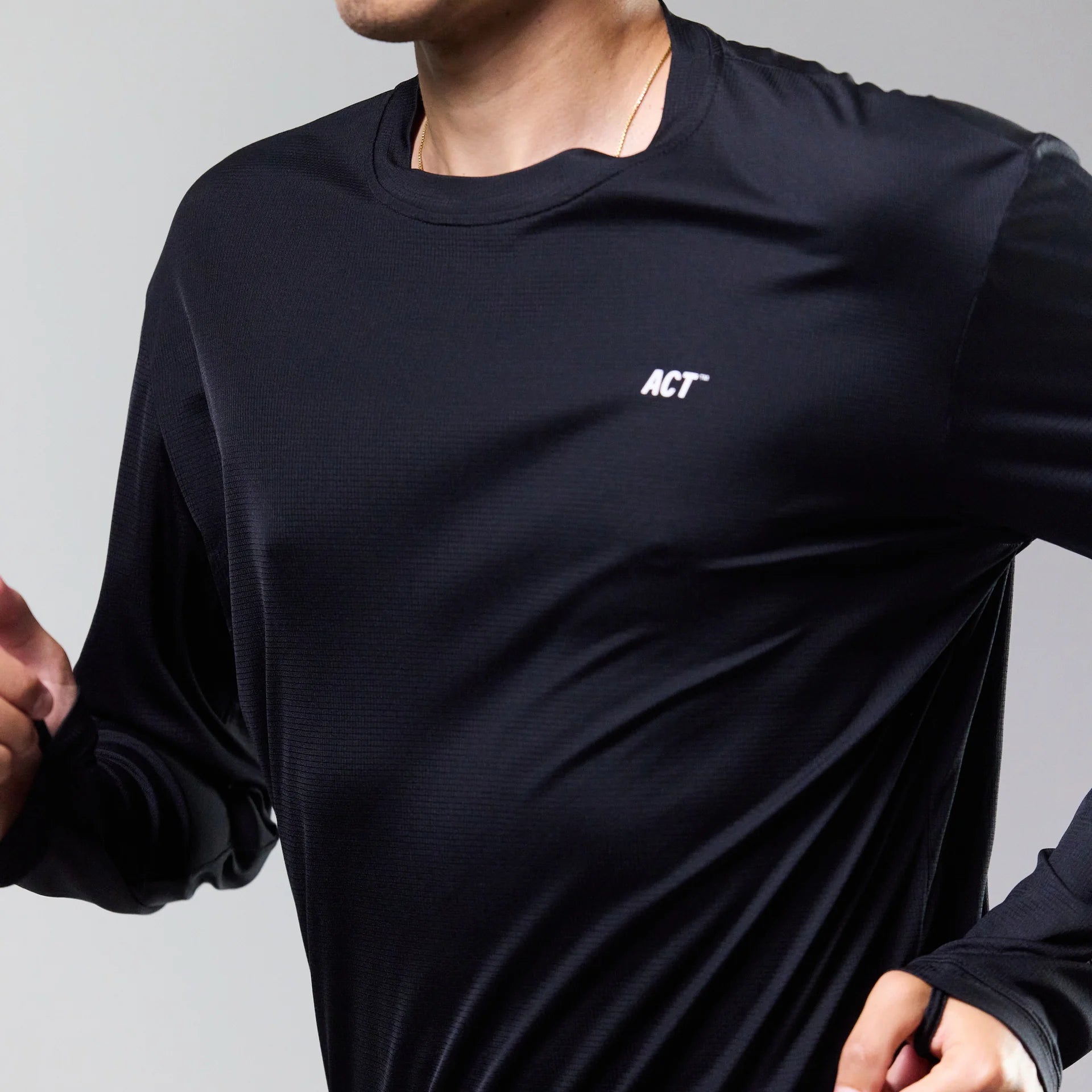 BioPerf - Tshirt Manche Longue - Noir ACT Running
