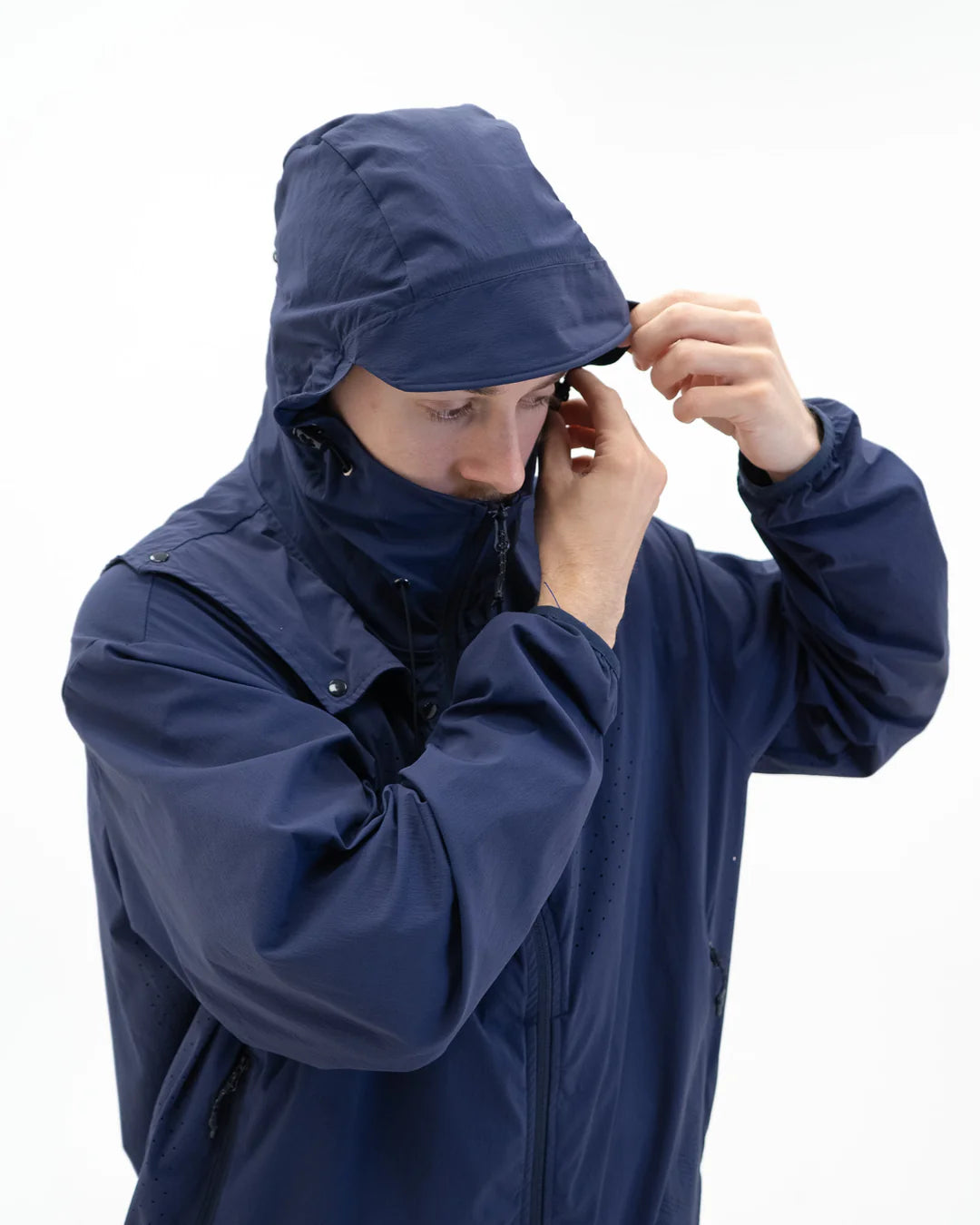 Removable Hood breathable jacket - Atlantic - Aura