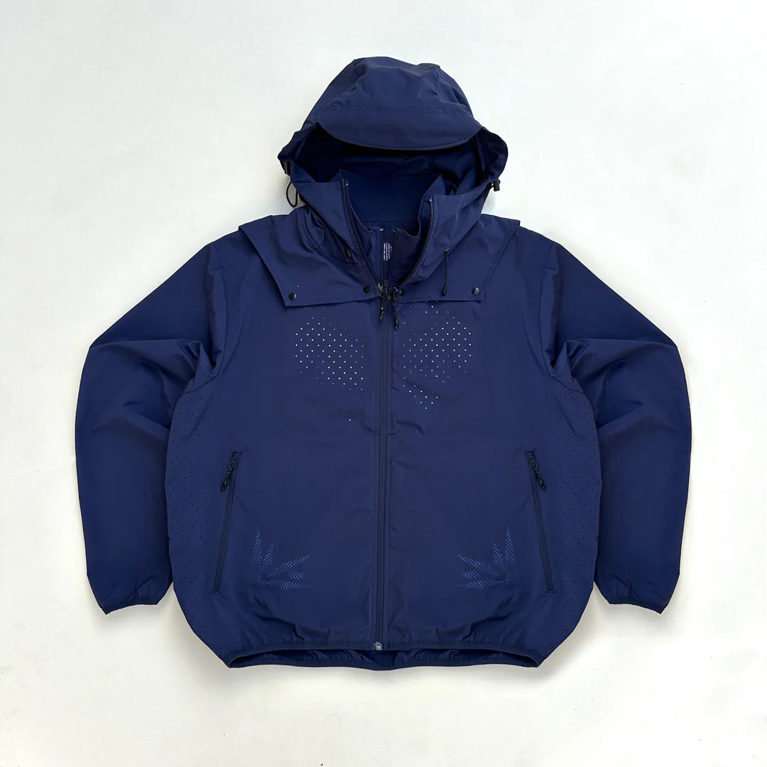 Removable Hood breathable jacket - Atlantic - Aura