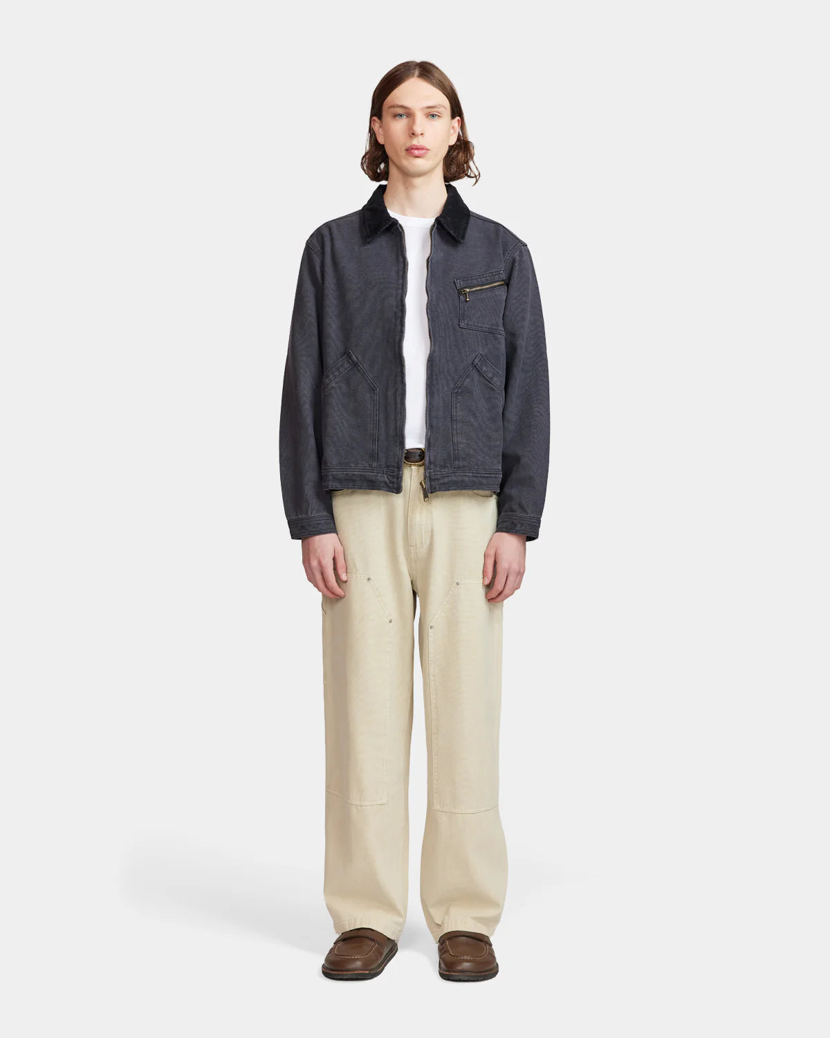 Double knee carpenter pant - Used Natural - Aura