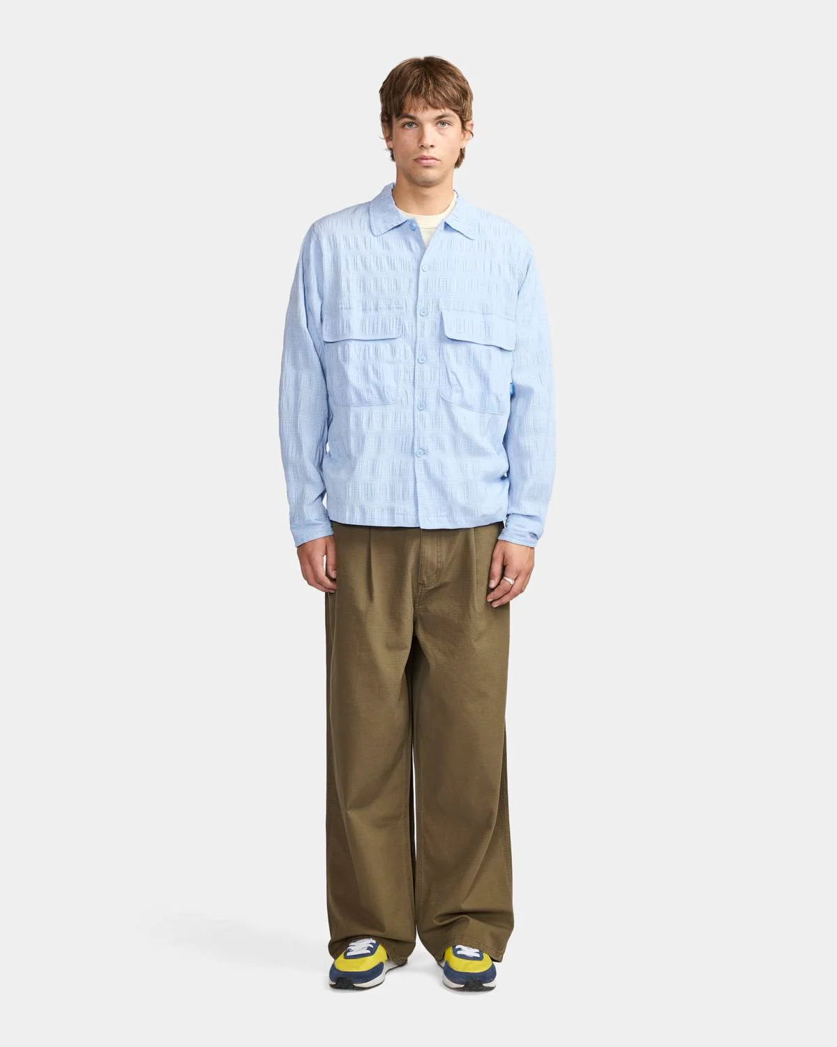 Kendalls Long Sleeve Shirt - Blue Plaid - Aura