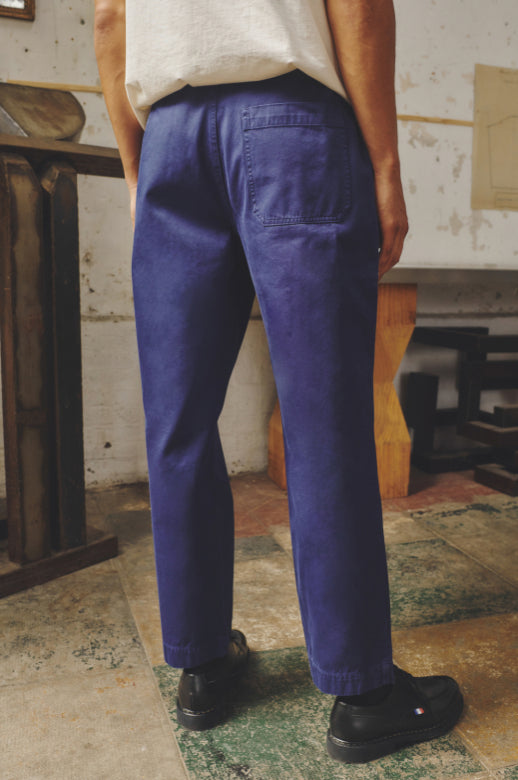 PASCAL - GABARDINE WORK PANT - Aura