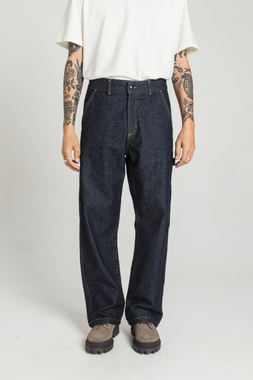 PAGEAS - DENIM CARPENTER PANTS - Aura
