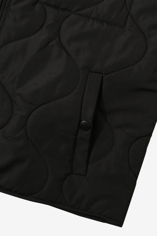 VINIS - SLEEVELESS JACKET BLACK - Aura