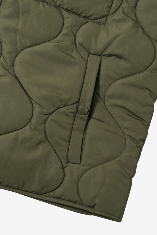 VINIS - SLEEVELESS JACKET KAKI - Aura