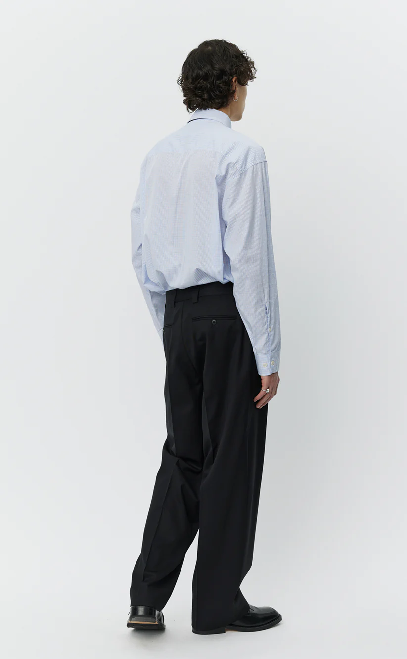 STUDY TROUSERS - Black Wool MFPEN