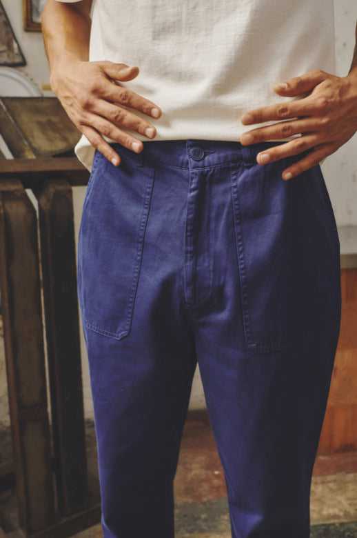 PASCAL - GABARDINE WORK PANT - Aura