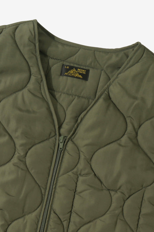 VINIS - SLEEVELESS JACKET KAKI - Aura
