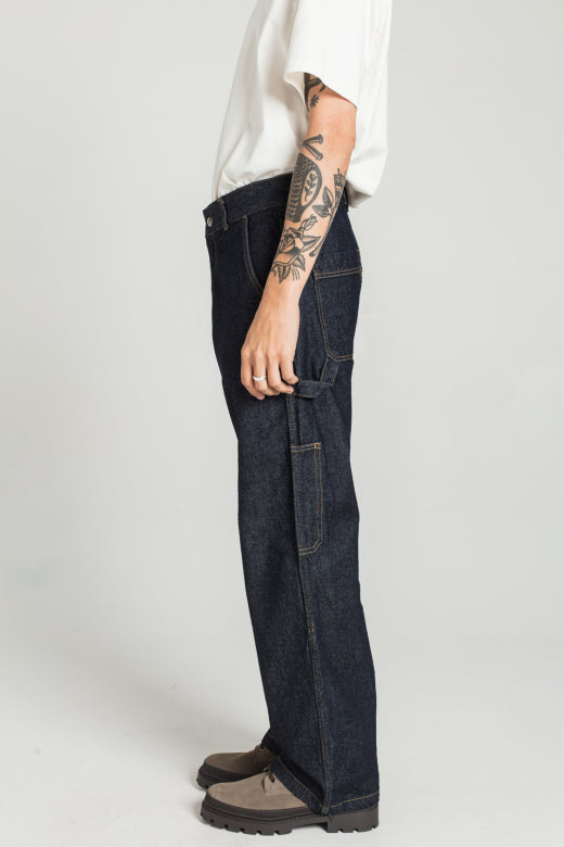 PAGEAS - DENIM CARPENTER PANTS - Aura