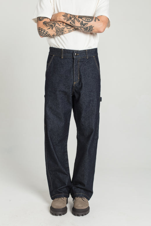 PAGEAS - DENIM CARPENTER PANTS - Aura