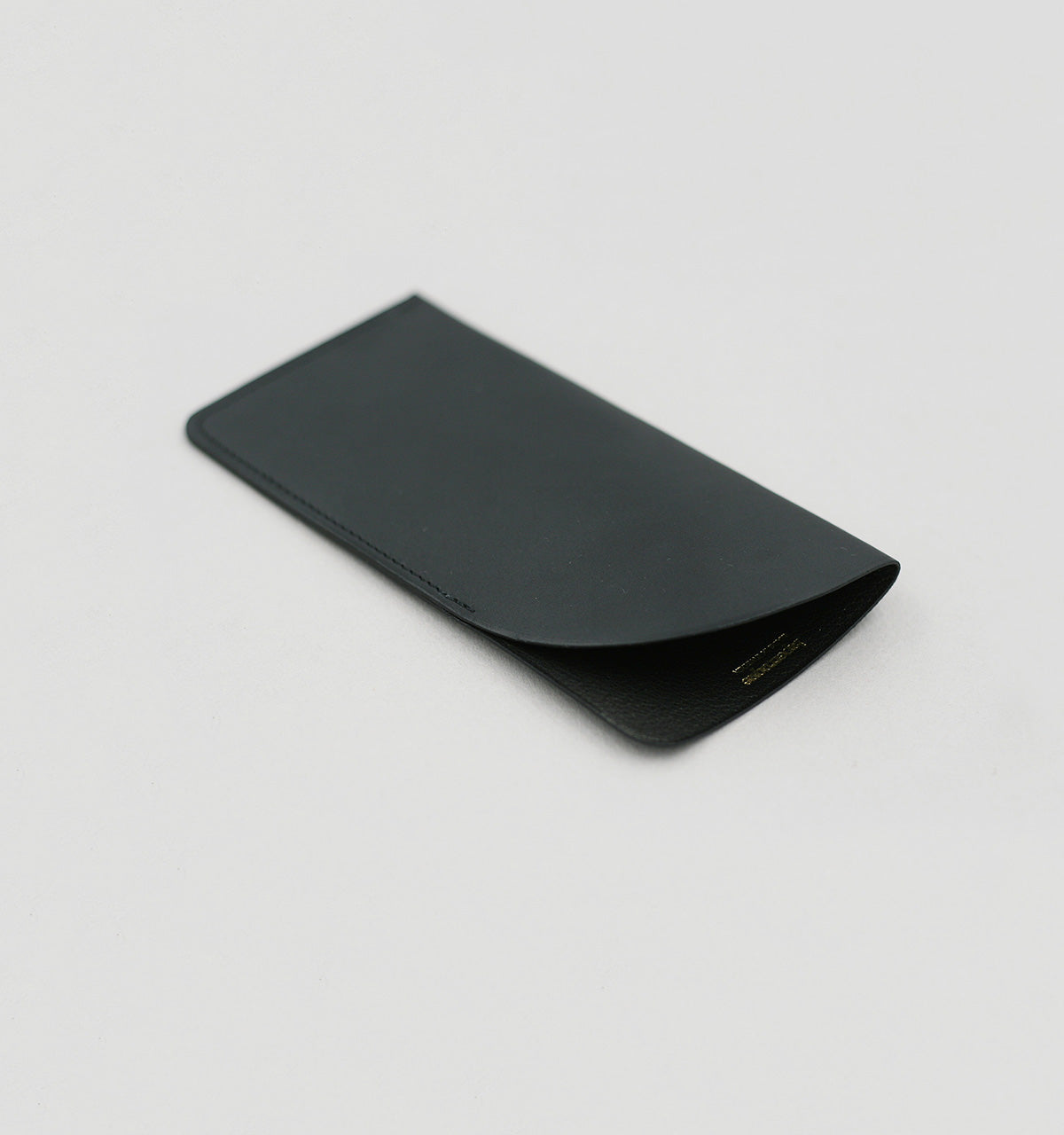 Glasses Pouch Black Baranil Calf Leather - Aura