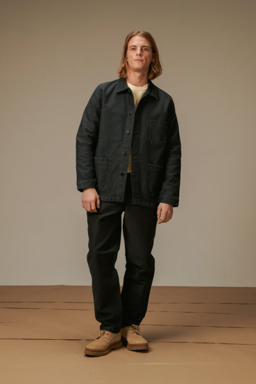 MOLESKIN VINTAGE WASHED WORK BLACK - Aura