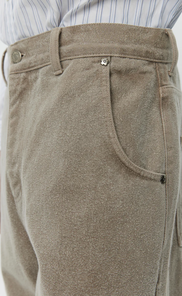STRAIGHT CUT JEANS - Brushed Mudstone MFPEN