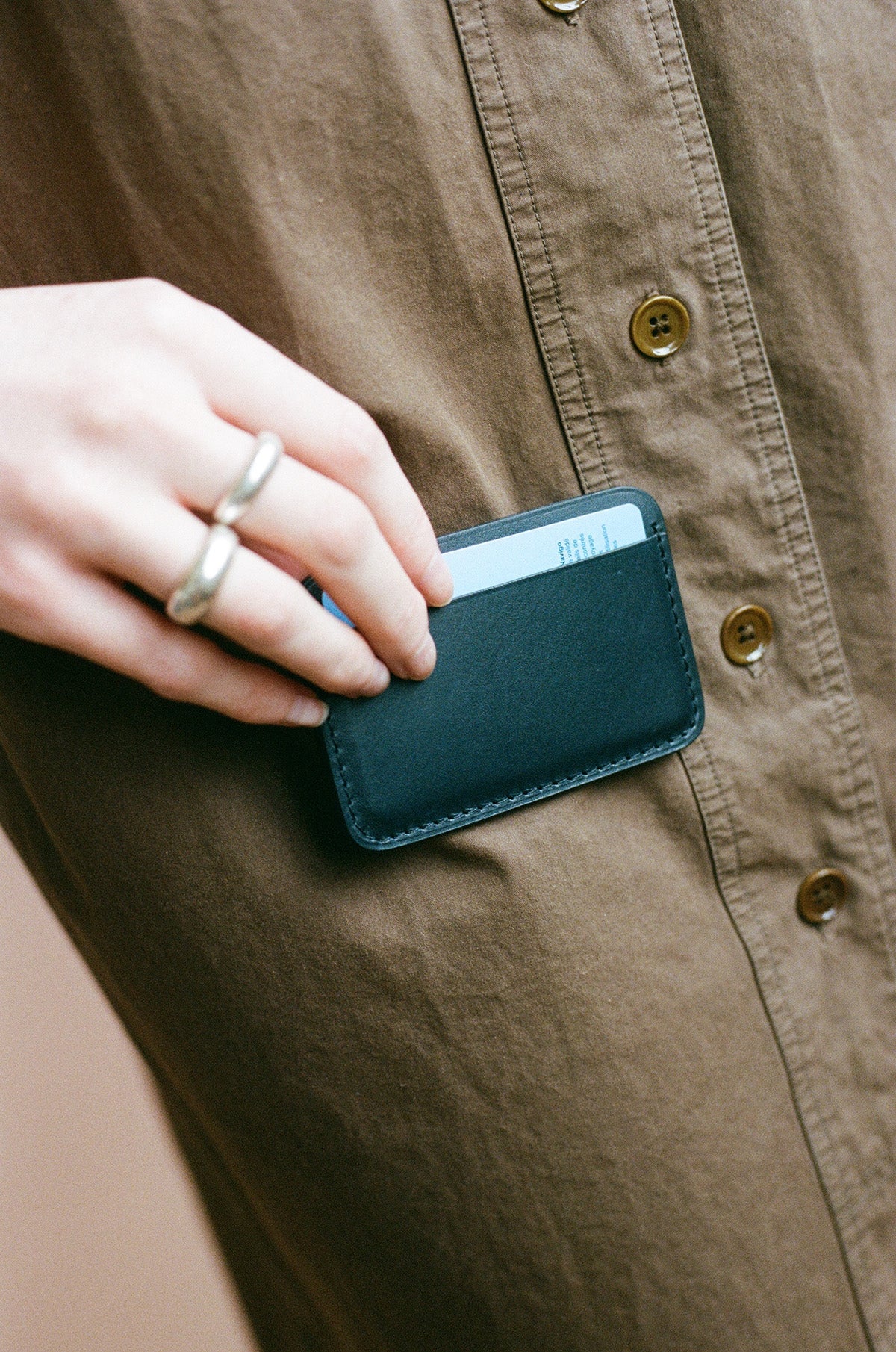Cardholder Black Baranil Calf Leather - Aura