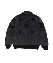 Dos de la veste Pop Trading Company Johnston Jacket black avec empreinte du logo Pop retiré