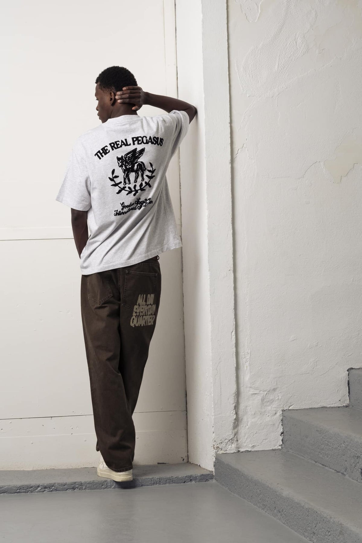 THE REAL PEGASUS VIGORE TEE - Vigore Melange GOODIES SPORTIVE - porté de dos — photo 2