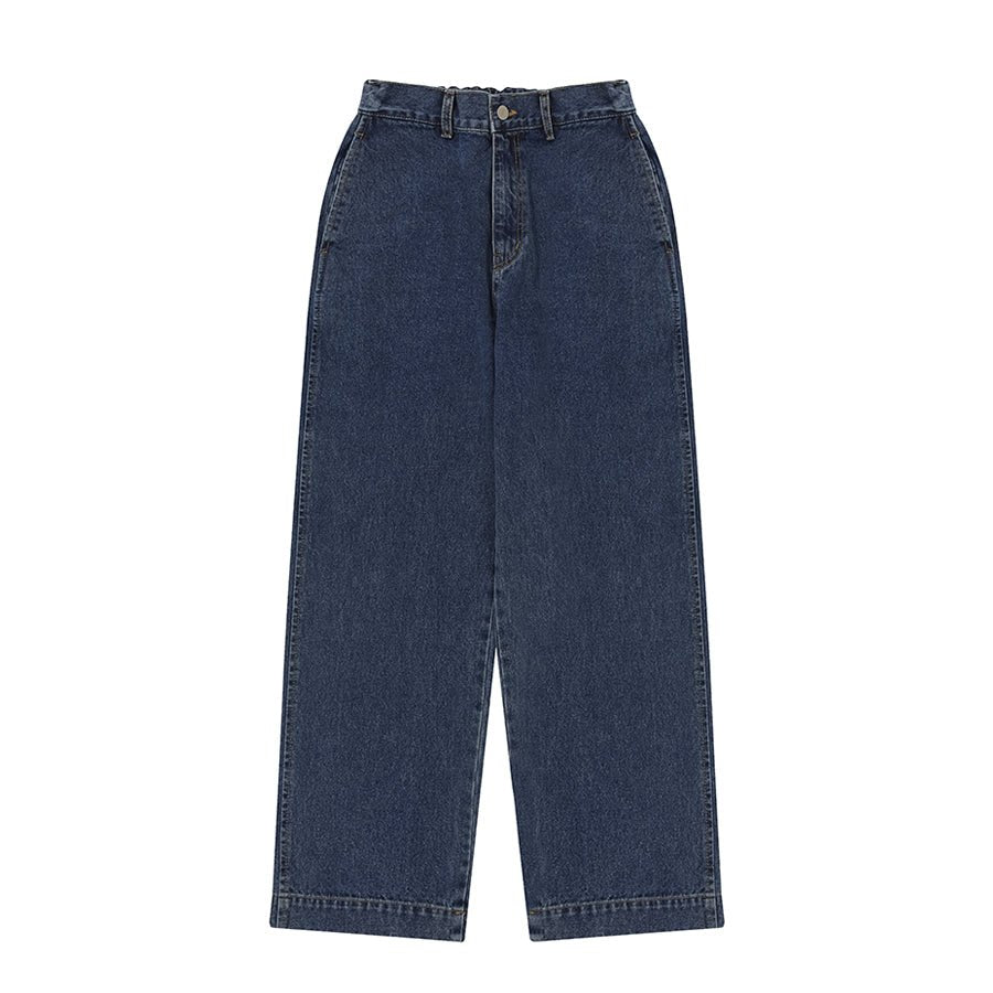 Kappy Washed Loose Denim Mid Blue - Aura Store — photo 1