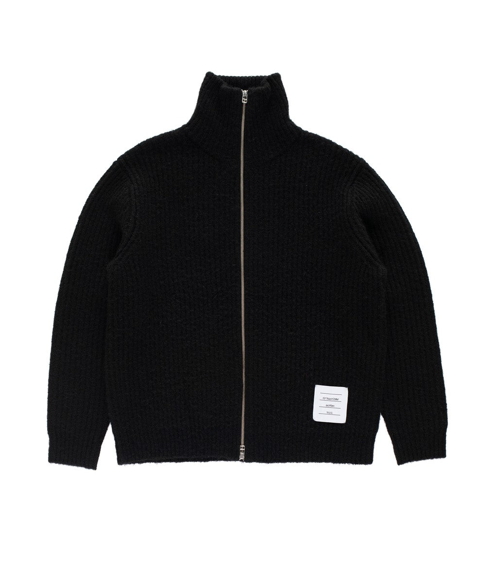 Gilet zippé en maille Pop Trading Company Knitted Full Zip black — photo 1