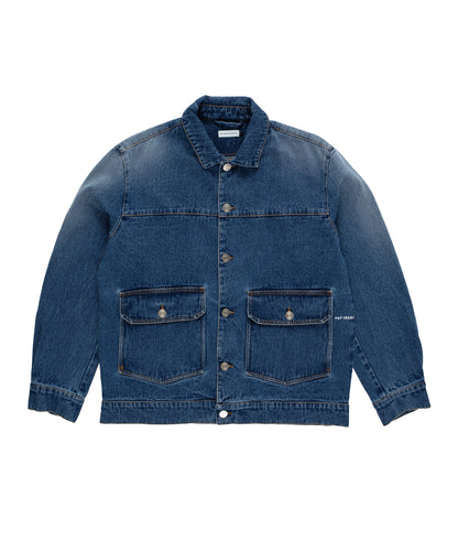 Full button denim jacket Pop trading company